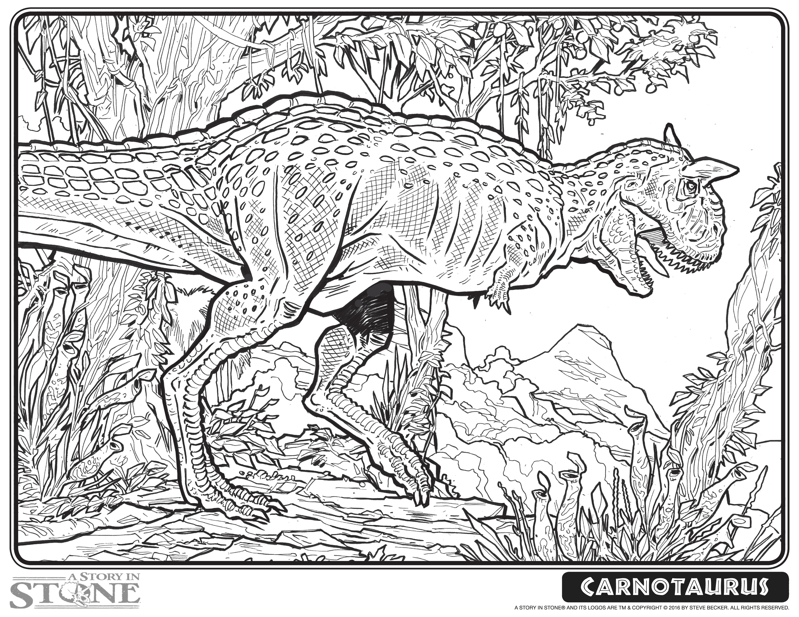 Featured image of post Carnotaurus Coloring Page The color of the level 30 carnotaurus in jurassic park